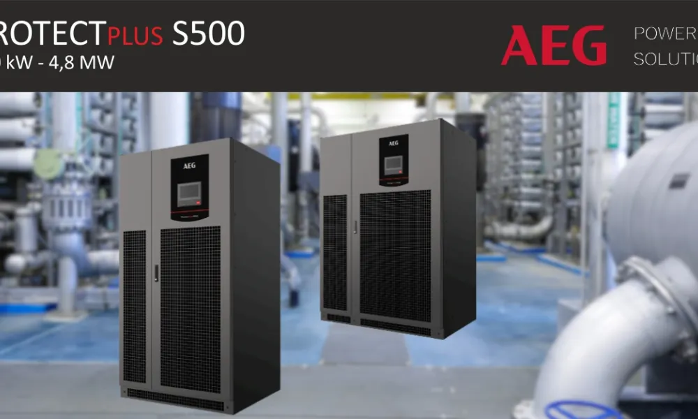 AEG a lansat noul Protect S500, UPS de 250 kVA- 4.8 MW fara transformator 