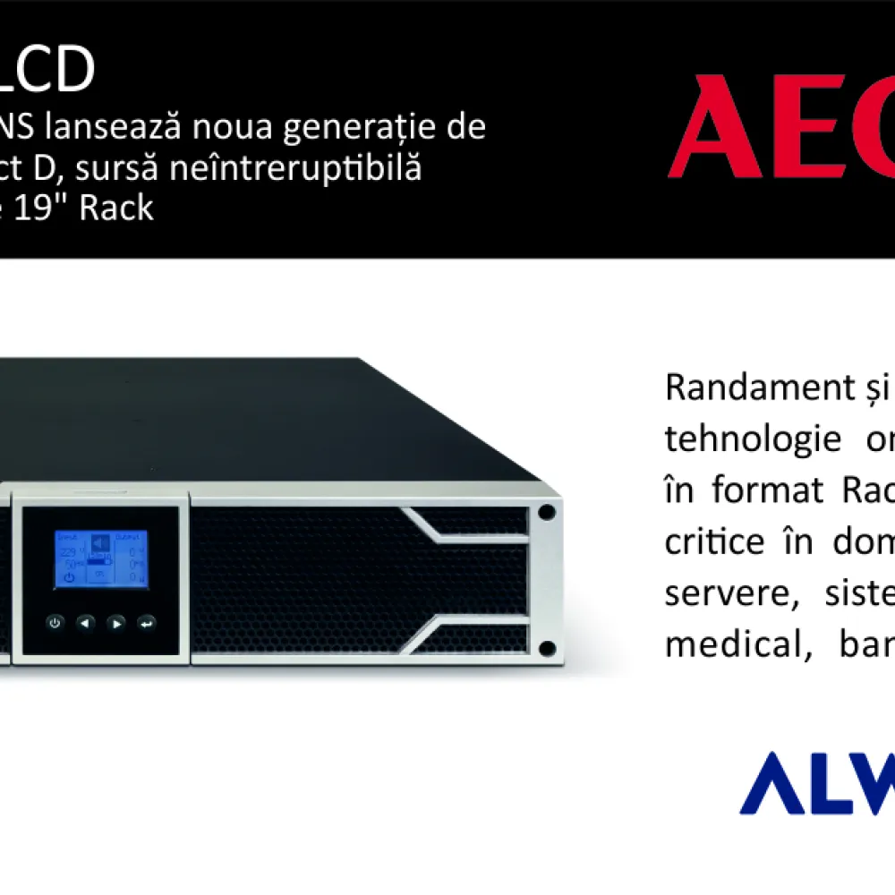 AEG POWER SOLUTIONS a lansat noua generatie a UPS-urilor monofazate Protect C si Protect D